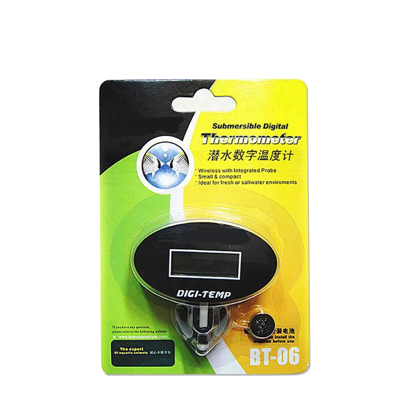 Boyu BT-06 Submersible Digital Thermometer Aquarium Marine Fish Tank Reptile Lizard Tank
Boyu BT-06 Submersible Digital Thermometer Aquarium Marine Fish Tank Reptile Lizard Tank