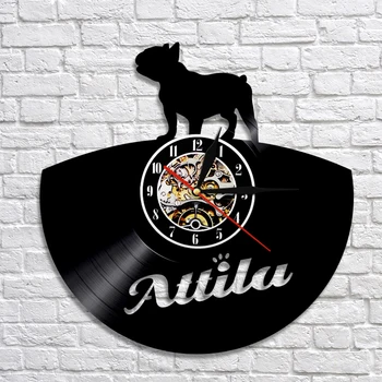 French Bulldog Clock Pet Animal Bulldog Vinyl Record Wall Clock Wall Art Animal Decor Home Decoration Gift For Pet Lover
French Bulldog Clock Pet Animal Bulldog Vinyl Record Wall Clock Wall Art Animal Decor Home Decoration Gift For Pet Lover