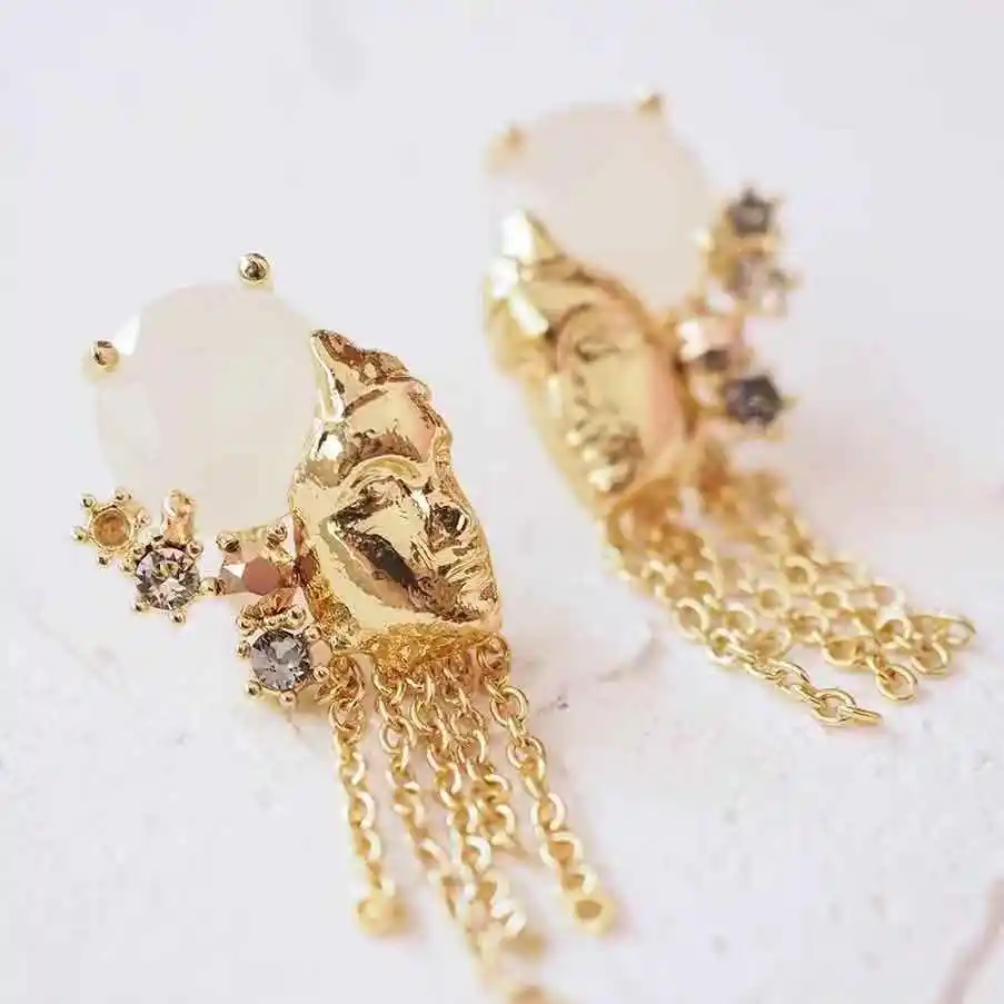 

2019 Amybaby Handmade Designer UnderWater Ancient City Statue Necklace Stud Earring Brooch Jewelry For Party