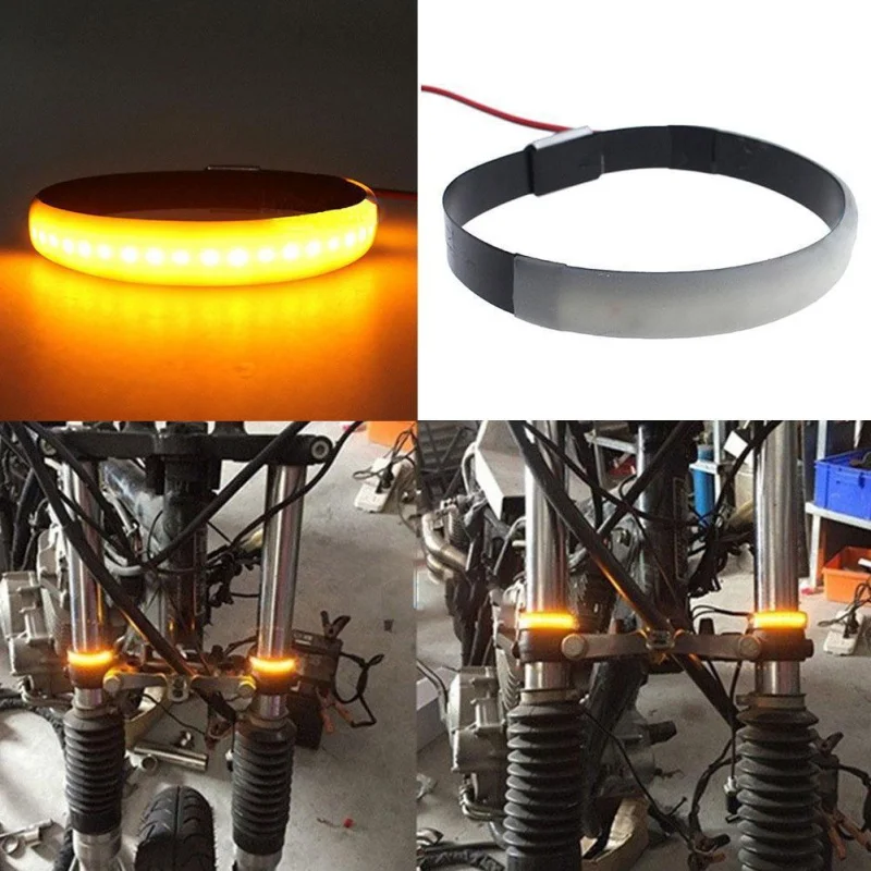 LED Amber Motorcycle Turn Signal Light Strip Light 120 Degree Fork Angle To Clear Custom Look
LED Amber Motorcycle Turn Signal Light Strip Light 120 Degree Fork Angle To Clear Custom Look