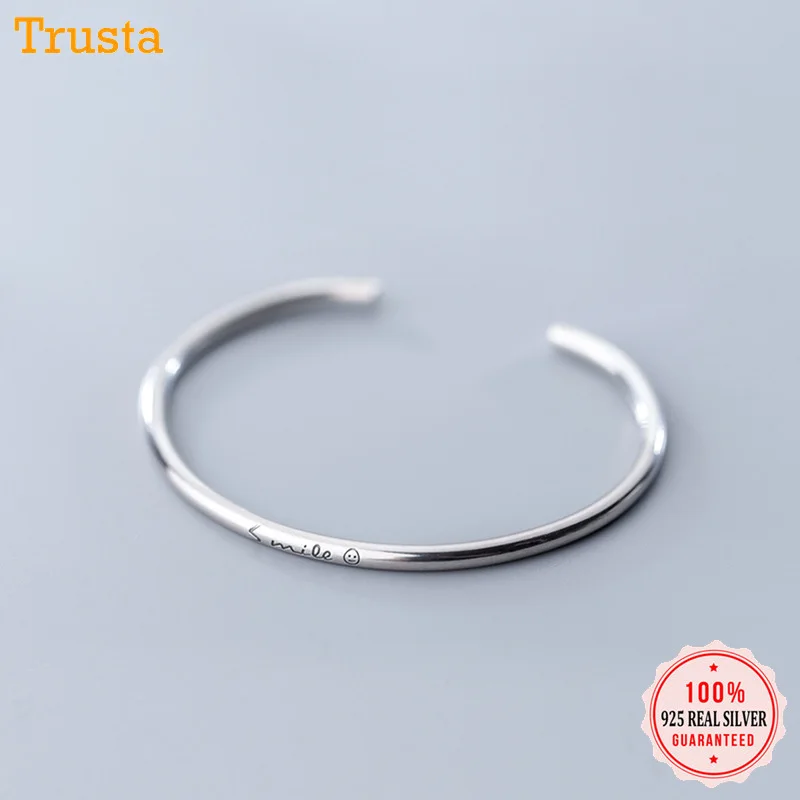 Trustdavis 1 Pcs 2019 New 100% 925 Solid Sterling Silver Jewelry Simple English Smiling Face Bangle Bracelet Girls Gift DA53
Trustdavis 1 Pcs 2019 New 100% 925 Solid Sterling Silver Jewelry Simple English Smiling Face Bangle Bracelet Girls Gift DA53