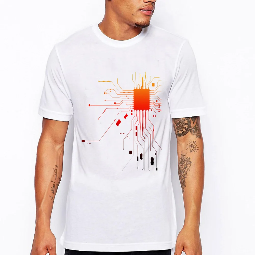 YJSFG HOUSE Brand Male T-shirts Plus Size Line Print Funny Shirts Cotton Men Short Sleeve Summer T-Shirt Trendy Circuits White
YJSFG HOUSE Brand Male T-shirts Plus Size Line Print Funny Shirts Cotton Men Short Sleeve Summer T-Shirt Trendy Circuits White