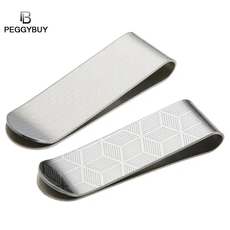 New Money Clip Metal Stainless Steel Men Card ID Case Money Clip Stripe Print Silver Money Clips Holder Wallet Slim Card Clamp
New Money Clip Metal Stainless Steel Men Card ID Case Money Clip Stripe Print Silver Money Clips Holder Wallet Slim Card Clamp