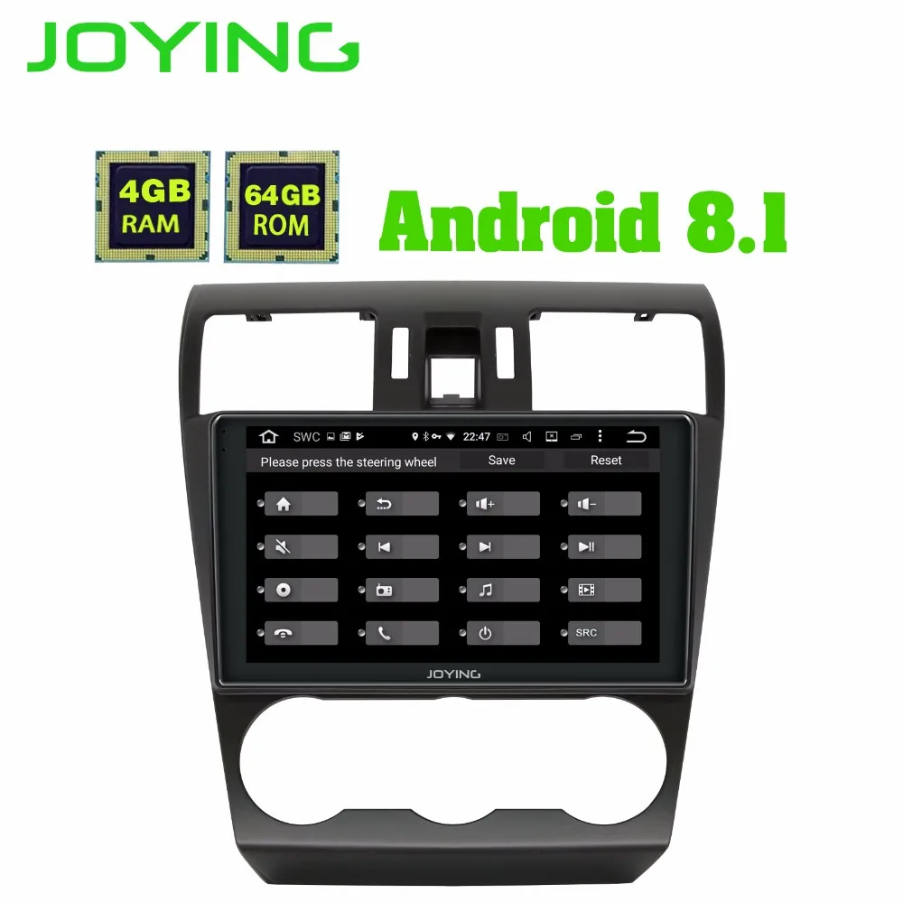 JOYING 9" 2 din car radio player 4GB+64GB Android 8.1 Head unit For Subaru Forester 2013-2015 with DSP/SWC/Carplay/Video output
JOYING 9" 2 din car radio player 4GB+64GB Android 8.1 Head unit For Subaru Forester 2013-2015 with DSP/SWC/Carplay/Video output