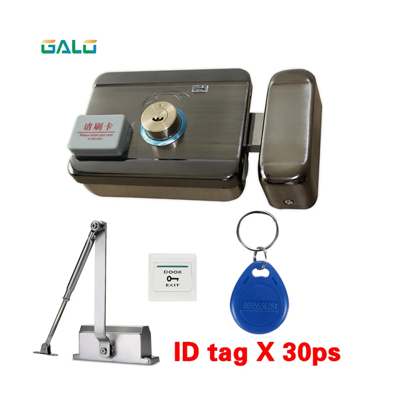 30 tags Door & gate lock Access Control system Electronic integrated RFID ID Reader Door Rim lock with 25-50kg door Closer
30 tags Door & gate lock Access Control system Electronic integrated RFID ID Reader Door Rim lock with 25-50kg door Closer
