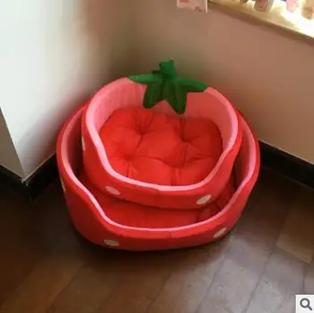 2017 New Creative Strawberry Pattern Dog Bed Warming Dog House Soft Material Pet Nest Dog Fall and Winter Warm Nest Kennel Bags
2017 New Creative Strawberry Pattern Dog Bed Warming Dog House Soft Material Pet Nest Dog Fall and Winter Warm Nest Kennel Bags