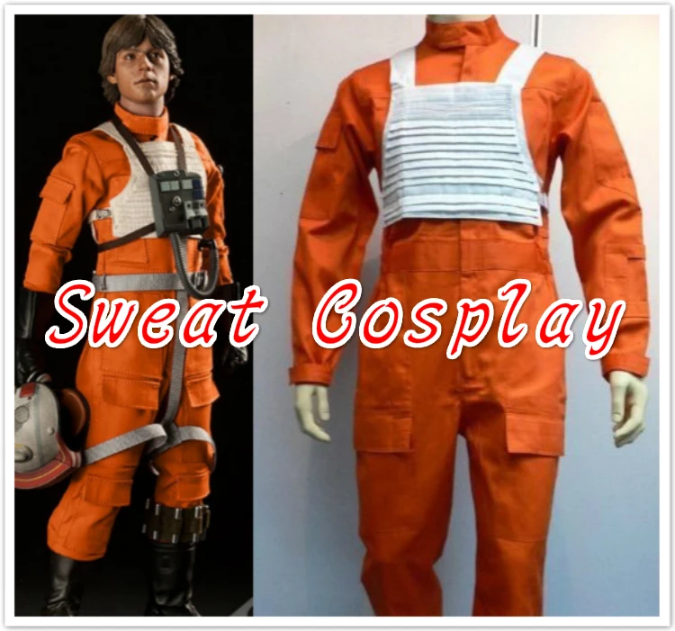 2016 Newest Fancy Star Wars X-Wing Rebel Fighter Pilot Orange Jumpsuit + White Vest Cosplay Costume
2016 Newest Fancy Star Wars X-Wing Rebel Fighter Pilot Orange Jumpsuit + White Vest Cosplay Costume