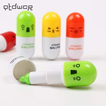 6PCS/lot Novelty Stationery Cute Smiling Face Pill Ballpoint Pen Lovely Telescopic Vitamin Capsule Ball Pens School Child Gift
6PCS/lot Novelty Stationery Cute Smiling Face Pill Ballpoint Pen Lovely Telescopic Vitamin Capsule Ball Pens School Child Gift