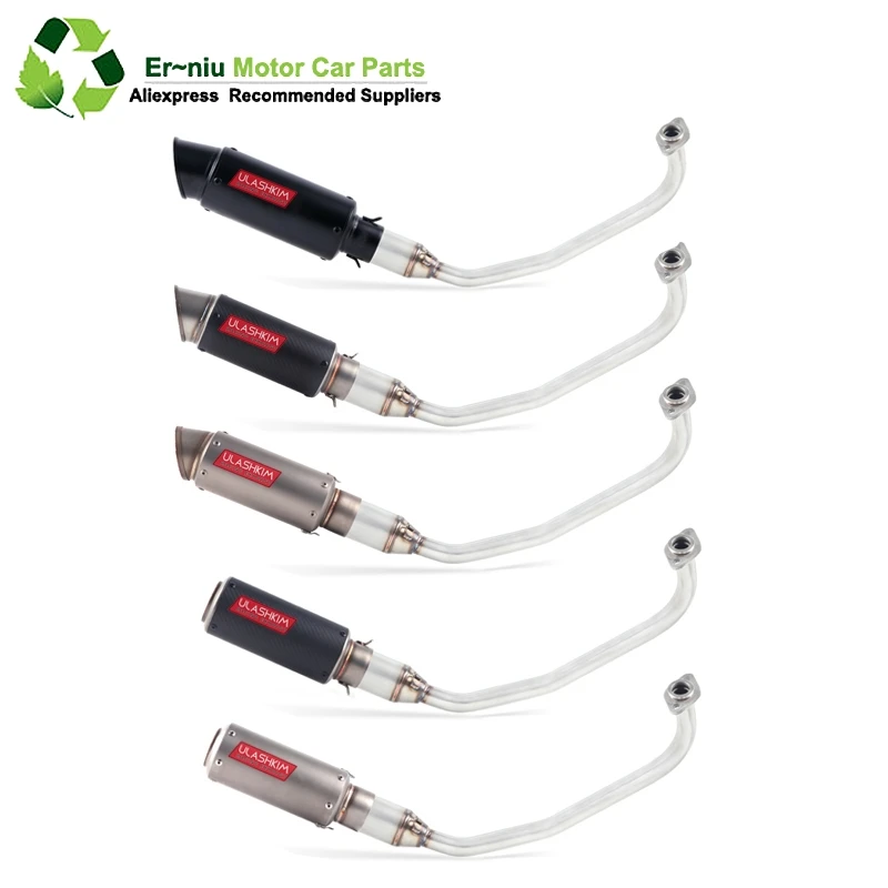 PCX 125 150 Motorcycle Scooter Exhaust Muffler Full System Middle Pipe Slip-On Escape Fit For HONDA PCX125 PCX150
PCX 125 150 Motorcycle Scooter Exhaust Muffler Full System Middle Pipe Slip-On Escape Fit For HONDA PCX125 PCX150