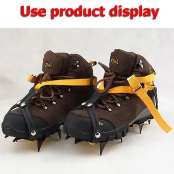 10 Studs Anti-Skid Crampon Stainless Steel Snow Ice Climbing Shoe Spikes Grips Crampons Size Adjustable Cleats Overshoes
10 Studs Anti-Skid Crampon Stainless Steel Snow Ice Climbing Shoe Spikes Grips Crampons Size Adjustable Cleats Overshoes
