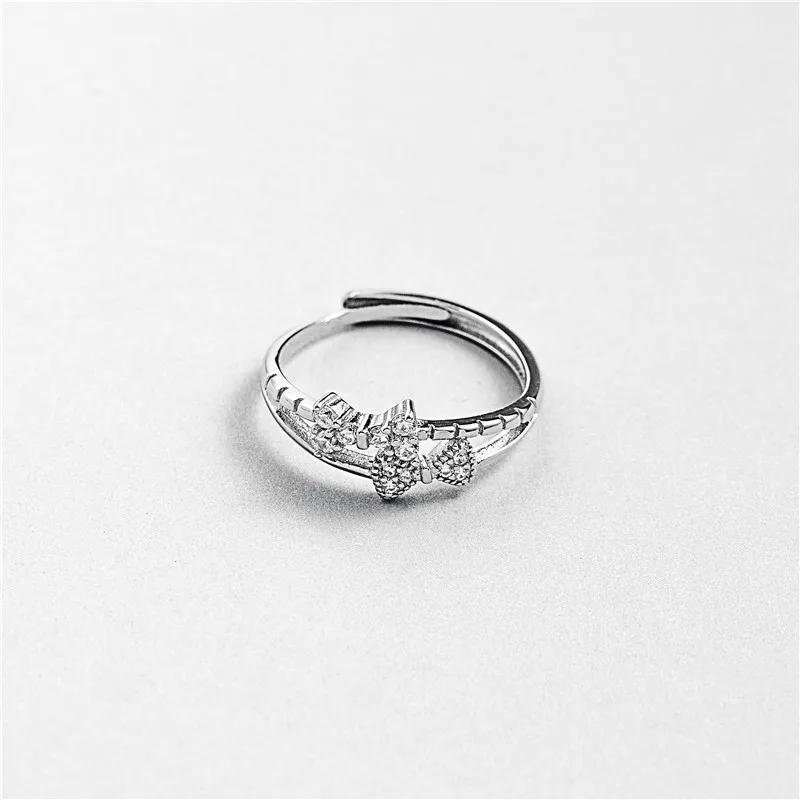 double bowknot full zircon ring woman 100% Sterling 925 silver Jewelry fashion resize rings for women gift silver ring woman
double bowknot full zircon ring woman 100% Sterling 925 silver Jewelry fashion resize rings for women gift silver ring woman