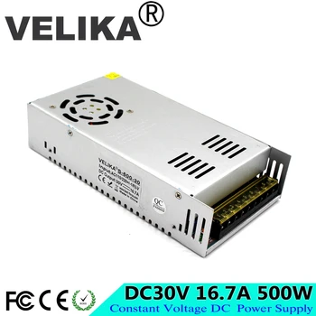 Best quality 30V DC Power Supply 16.5A 500W Led Driver Transformer 110V 220V AC TO DC30V SMPS for LED Light CNC Stepper CCTV
Best quality 30V DC Power Supply 16.5A 500W Led Driver Transformer 110V 220V AC TO DC30V SMPS for LED Light CNC Stepper CCTV