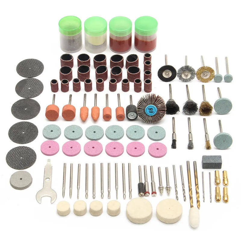 142pcs Electric Grinder Rotary Tool Accessory Bit Set For Dremel Grinding Sanding Polishing Disc Wheel Tip Cutter Drill Disc
142pcs Electric Grinder Rotary Tool Accessory Bit Set For Dremel Grinding Sanding Polishing Disc Wheel Tip Cutter Drill Disc