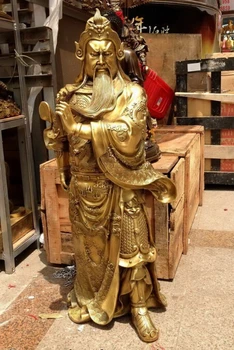 39" Chinese Brass Copper Dragon Sword Warrior Guan Gong Guan Yu Buddha God Statue
39" Chinese Brass Copper Dragon Sword Warrior Guan Gong Guan Yu Buddha God Statue