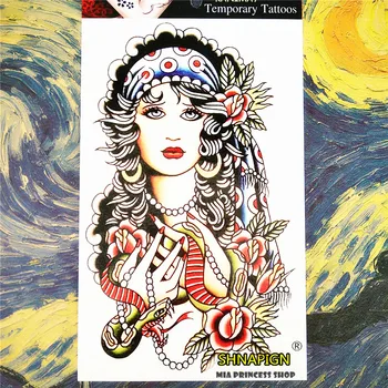 SHNAPIGN Miao lady Temporary Tattoo Body Art, 12*20cm Flash Tattoo Stickers, Waterproof Fake Tatoo Henna Tatto Wall Sticker
SHNAPIGN Miao lady Temporary Tattoo Body Art, 12*20cm Flash Tattoo Stickers, Waterproof Fake Tatoo Henna Tatto Wall Sticker
