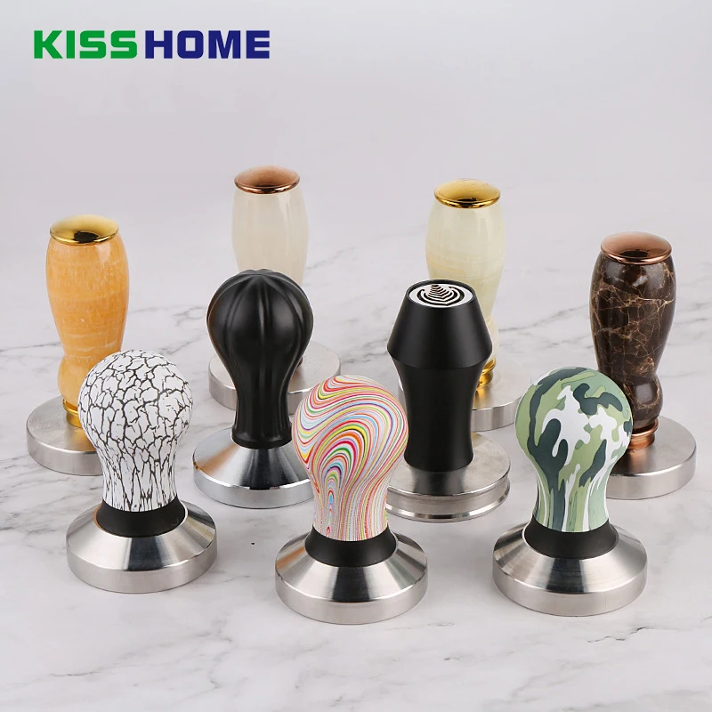 Barista Espresso Coffee Tamper Solid Jade/Printed Frosted Handle 58MM Stainless Steel Base Coffee Powder Hammer Coffee Tools
Barista Espresso Coffee Tamper Solid Jade/Printed Frosted Handle 58MM Stainless Steel Base Coffee Powder Hammer Coffee Tools
