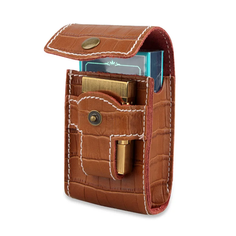 Genuine Leather Cigarette Case Lighters Belt Clip Outdoor Hunting Camping Waist Holster Hold Lighter One Pack 20 Cigarette Packs
Genuine Leather Cigarette Case Lighters Belt Clip Outdoor Hunting Camping Waist Holster Hold Lighter One Pack 20 Cigarette Packs