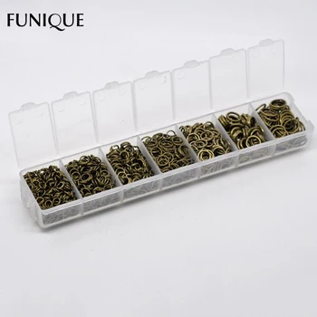 FUNIQUE Jump Rings 4-9mm Mixed Open Jump Rings Antique Bronze Split Rings Connector For DIY Jewelry,1 Box(1510 PCs Assorted) 
FUNIQUE Jump Rings 4-9mm Mixed Open Jump Rings Antique Bronze Split Rings Connector For DIY Jewelry,1 Box(1510 PCs Assorted)