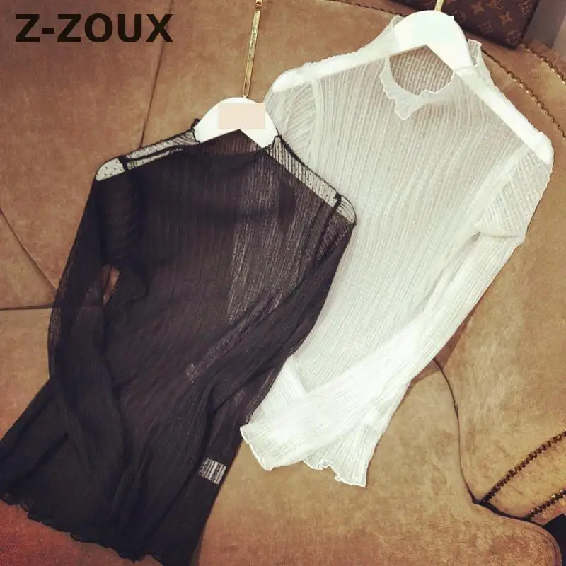 Z-ZOUX Women T Shirt All Match Bottom Tshirt Transparent Tee Shirt Women Tops Slim Tee Tops Long Sleeved Turtleneck T-shirts New
Z-ZOUX Women T Shirt All Match Bottom Tshirt Transparent Tee Shirt Women Tops Slim Tee Tops Long Sleeved Turtleneck T-shirts New