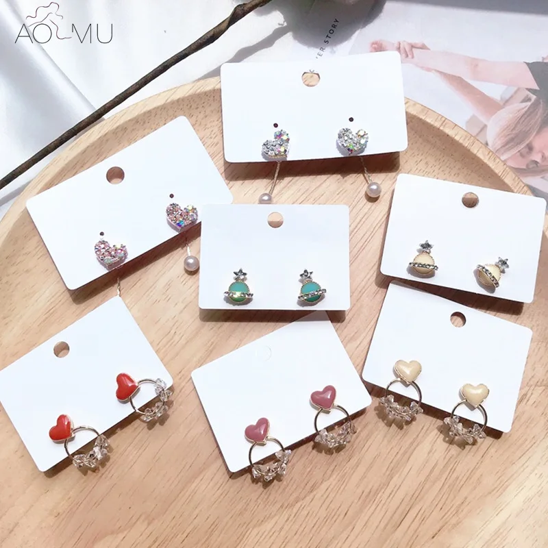 AOMU 2019 Multicolor Crystal Rhinestone Heart Pearl Geometric Hollow Circle Round Simple Drop Earrings for Women Girls Dangle Be
AOMU 2019 Multicolor Crystal Rhinestone Heart Pearl Geometric Hollow Circle Round Simple Drop Earrings for Women Girls Dangle Be