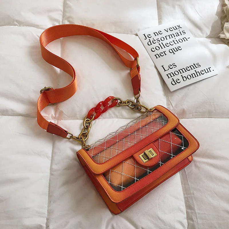 Summer Transparent Jelly Bag Crossbody Bags For Women 2019 Quality PVC Luxury Handbags Designer Ladies Beach Clear Shoulder Bag
Summer Transparent Jelly Bag Crossbody Bags For Women 2019 Quality PVC Luxury Handbags Designer Ladies Beach Clear Shoulder Bag