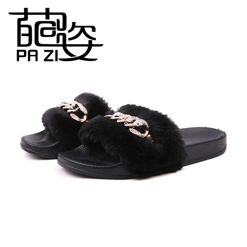 Women Shoes Slippers Plush Slippers Women Faux Fur Slides Flat Shoes Beach Outdoor Home Indoor Basic Ladies Slippers Large Size
Women Shoes Slippers Plush Slippers Women Faux Fur Slides Flat Shoes Beach Outdoor Home Indoor Basic Ladies Slippers Large Size