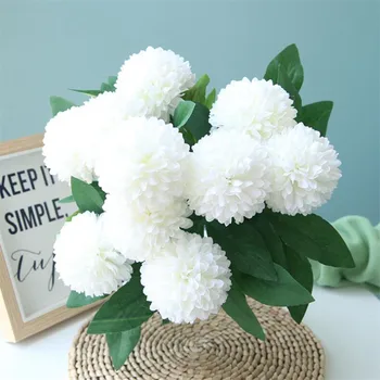 Fake Chrysanthemum Ball Bunch (10 heas/piece) 17.72" Length Simulated Chrysanthemums for Wedding Horticulture Decorative
Fake Chrysanthemum Ball Bunch (10 heas/piece) 17.72" Length Simulated Chrysanthemums for Wedding Horticulture Decorative