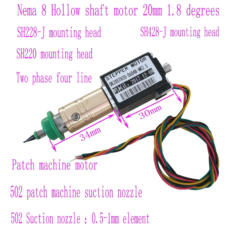 SMT Stepper Motors Hybird 2 phase 0.8A 1.8 4 wire,length 30mm for SMT Machanie OK20STH30-0604B-NK2.5-12 placement Machine motor
SMT Stepper Motors Hybird 2 phase 0.8A 1.8 4 wire,length 30mm for SMT Machanie OK20STH30-0604B-NK2.5-12 placement Machine motor