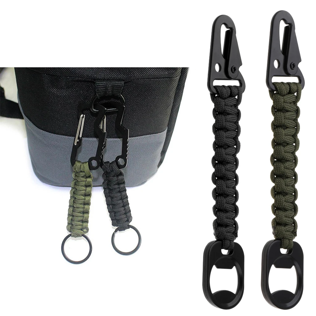 2Pcs Durable Paracord Carabiner Survival Keychain for Ladies Girls Boys Outdoor Hiking Camping Hunting Fishing 16.5x3cm
2Pcs Durable Paracord Carabiner Survival Keychain for Ladies Girls Boys Outdoor Hiking Camping Hunting Fishing 16.5x3cm