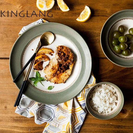 1pc KINGLANG Ceramic Straw Hat Shape Rice Bowl Steak Plate Salad Plate Dinner Set Tableware
1pc KINGLANG Ceramic Straw Hat Shape Rice Bowl Steak Plate Salad Plate Dinner Set Tableware