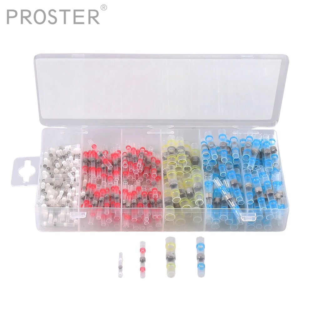 Proster 250pcs Waterproof Insulated Solder Seal Wire Connector, Solder Seal Heat Shrink Butt Connectors Terminals Electrical
Proster 250pcs Waterproof Insulated Solder Seal Wire Connector, Solder Seal Heat Shrink Butt Connectors Terminals Electrical
