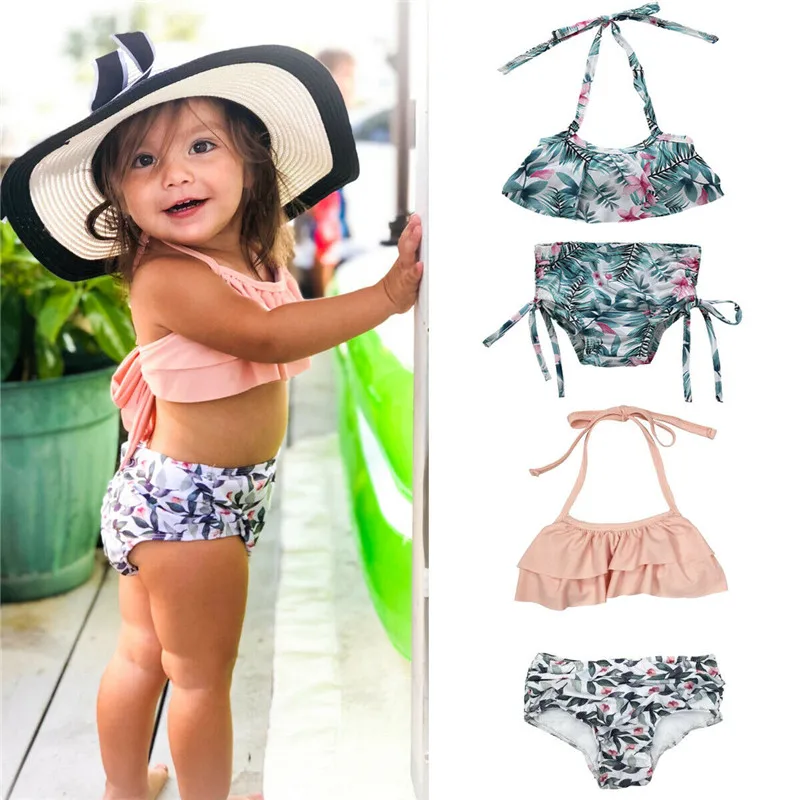 GLANE Leaves Floral Kids Girls Swimwear Sets Beach Swimming Child Girl Bikini Set Bownot Beachwear Bathing Suit for Age 1-6Y
GLANE Leaves Floral Kids Girls Swimwear Sets Beach Swimming Child Girl Bikini Set Bownot Beachwear Bathing Suit for Age 1-6Y