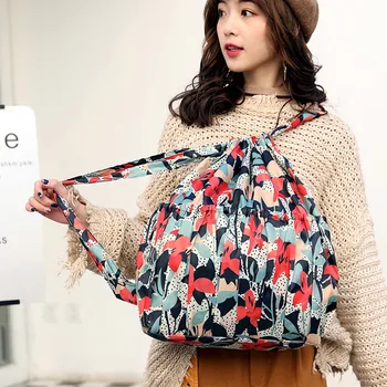 New Fashion Vinatge Drawstring Backpacks Women Large Capacity Flower Ethnic Style Waterproof Nylon Shoulders Rucksack YL5 
New Fashion Vinatge Drawstring Backpacks Women Large Capacity Flower Ethnic Style Waterproof Nylon Shoulders Rucksack YL5