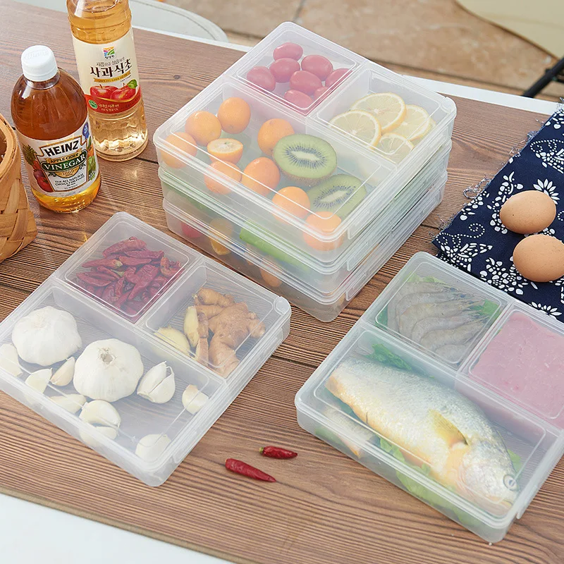 3 Grid Microwavable Food Storage Box Transparant Fridge Organizer Container for Fruit Vegetable Spices Microwave Oven Safe Box
3 Grid Microwavable Food Storage Box Transparant Fridge Organizer Container for Fruit Vegetable Spices Microwave Oven Safe Box