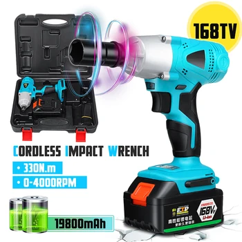 Electric Impact Wrench 1/2 Driver Socket Wrench 330NM Torque Li-ion 2 Battery Hand Drill Install Power Tool
Electric Impact Wrench 1/2 Driver Socket Wrench 330NM Torque Li-ion 2 Battery Hand Drill Install Power Tool