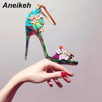 Aneikeh High Heel Sandal 2019 Summer Sexy Open Toe Thin Heels Women's Shoes High Quality PU Flower Color Fashion Ladies Pumps
Aneikeh High Heel Sandal 2019 Summer Sexy Open Toe Thin Heels Women's Shoes High Quality PU Flower Color Fashion Ladies Pumps