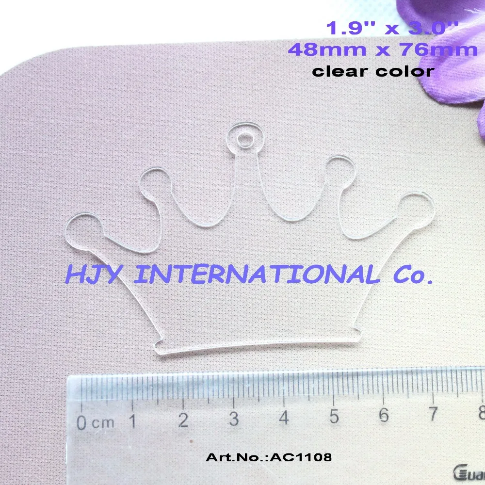 6pcs/lot) 3" Blank Crown Clear Acrylic Key Chain Wedding Tags Save Date 76mm -AC1108
6pcs/lot) 3" Blank Crown Clear Acrylic Key Chain Wedding Tags Save Date 76mm -AC1108