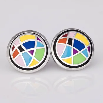 Hot Selling Star Product Rainbow Lines Stripe Design Enamel Jewelry Earring Stud,1pair/pack
Hot Selling Star Product Rainbow Lines Stripe Design Enamel Jewelry Earring Stud,1pair/pack