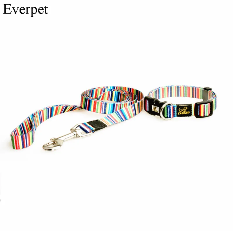 New 2016 Rainbow Dog Collar Leash Set Nylon Puppy Dog Collars and leads Pet Leash Product Supplies Free Shipping
New 2016 Rainbow Dog Collar Leash Set Nylon Puppy Dog Collars and leads Pet Leash Product Supplies Free Shipping