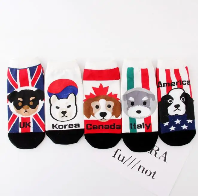 10 Pair 2017 Winter Autumn Warm Cotton Women Men Unisex Ankle Low Cut Crew Casual Socks Creative Flag Dog Pattern Socks
10 Pair 2017 Winter Autumn Warm Cotton Women Men Unisex Ankle Low Cut Crew Casual Socks Creative Flag Dog Pattern Socks