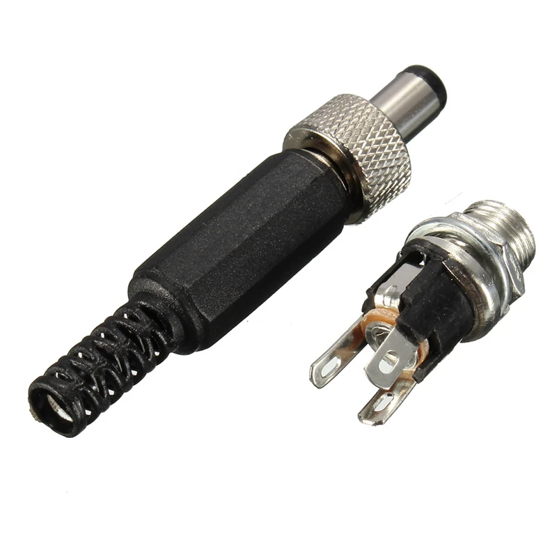 Screw Locking 2.1MM x 5.5MM DC Power Connector Female Plug & Metal Panel Mount Socket Locable Secure Standard Plug Socket
Screw Locking 2.1MM x 5.5MM DC Power Connector Female Plug & Metal Panel Mount Socket Locable Secure Standard Plug Socket