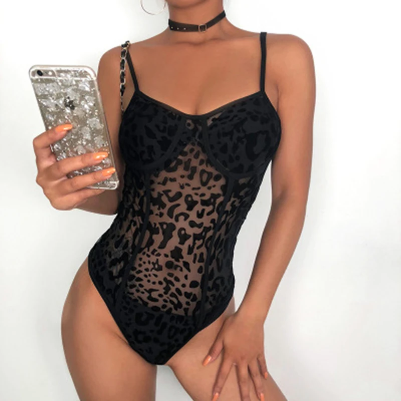 Uvkcc Women Sexy Bodysuit 2019 Summer Female Romper Leopard Strap Backless Sleeveless Bodycon Solid Black Mesh Bodycon For Women
Uvkcc Women Sexy Bodysuit 2019 Summer Female Romper Leopard Strap Backless Sleeveless Bodycon Solid Black Mesh Bodycon For Women