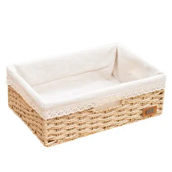 Storage basket imitation rattan desktop storage box straw frame storage box snacks kindergarten storage basket underwear box
Storage basket imitation rattan desktop storage box straw frame storage box snacks kindergarten storage basket underwear box