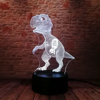 Luminous Jurassic Park Dragon Figure 3D Illusion Led Lamp Color Change Nightlight Flashing Animal Model Toys
Luminous Jurassic Park Dragon Figure 3D Illusion Led Lamp Color Change Nightlight Flashing Animal Model Toys
