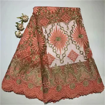 2019 New African Lace peach High Quality Guipure Cord Lace Fabric With Rhinestones french tulle lace fabrics for Party Dress
2019 New African Lace peach High Quality Guipure Cord Lace Fabric With Rhinestones french tulle lace fabrics for Party Dress