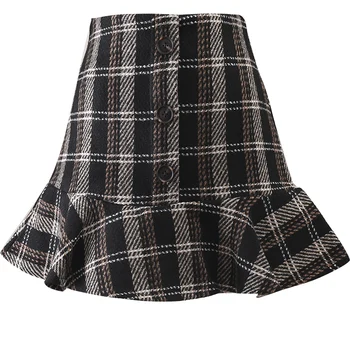 plus size 4XL Autumn Winter Women Fashion Casual Ruffles Woolen Mermaid Package Hip High Waist Mini Skirts
plus size 4XL Autumn Winter Women Fashion Casual Ruffles Woolen Mermaid Package Hip High Waist Mini Skirts