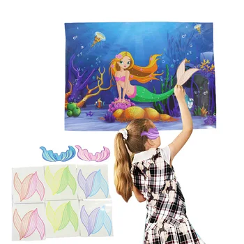 16pcs/set Mermaid Dinosaur Pin The Tail Game Birthday Party Decorations Kids Favor Boy Girl Make a Mermaid Dinosaur Paper Games
16pcs/set Mermaid Dinosaur Pin The Tail Game Birthday Party Decorations Kids Favor Boy Girl Make a Mermaid Dinosaur Paper Games