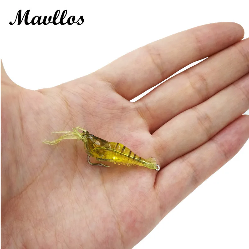 Mavllos 3pcs/lot 4cm 1.2g Artificial Soft Shrimp Fishing Lure Silicone Bait Hooks Sea Soft Plastic Fishing Wobbles
Mavllos 3pcs/lot 4cm 1.2g Artificial Soft Shrimp Fishing Lure Silicone Bait Hooks Sea Soft Plastic Fishing Wobbles