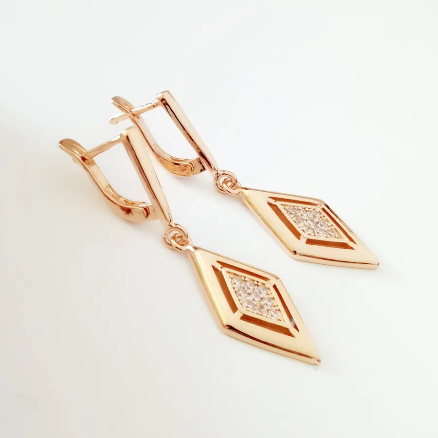 Long Gold Color Earring Rose 585 Gold Color Earring Office Style Fashion Jewelry Earring Women Drop Earring
Long Gold Color Earring Rose 585 Gold Color Earring Office Style Fashion Jewelry Earring Women Drop Earring