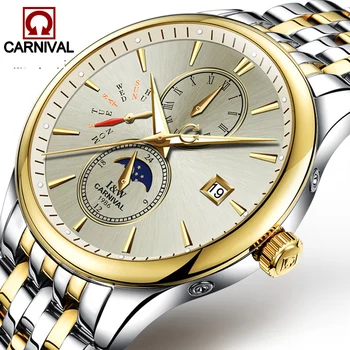 Carnival Bussiness Mens Automatic Mechanical Watches Top Brand Luxury Casual Waterproof Gold Watch Men 2017 Male Clock Saat 
Carnival Bussiness Mens Automatic Mechanical Watches Top Brand Luxury Casual Waterproof Gold Watch Men 2017 Male Clock Saat